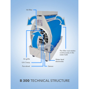 Humidificateur d'air à évaporation moderne et silencieux - B 300 - Design soigné et technologie avancée_1