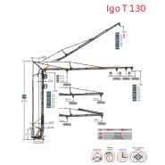 Grue à montage automatisé Igo T 130 - Manitowoc - portée maxi 50 m - charge maxi 8 t - hauteur sous crochet 37,3 m_1