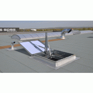 Lanterneau ponctuel ecofeu 160 pn iso + / sur costière en acier galvanisé / avec protection solaire_1