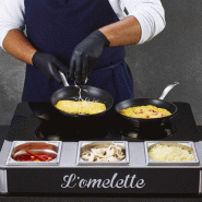 Station de préparation oeufs et petit-déjeuner pour Buffet - L'Omelette  | ADVENTYS -_1