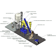 Unité de production de granulés de bois avec une capacité de 1200 à 2000 kg/h - TBMI_1