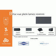 Brise vue plein lames 100 mm - 430_1