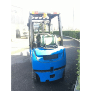 Chariot élévateur frontal gaz d'occasion Toyota 028FGF15 - Duplex - Hauteur de levage 3300 mm - Capacité 1500 kg_1