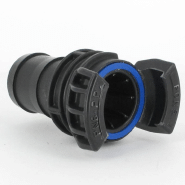 Demi-raccord symétrique avec verrou - DN 40 mm - Embout annelé Ø 45 mm - PP_1