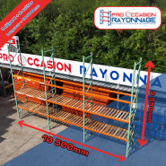 Lot de rayonnage - Hauteur 5 500mm, Longueur 10 500mm, Profondeur 1 000mm - Manulab_1