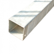 Poteau de signalisation carré WP Signalisation - acier galvanisé - dimensions ajustables 40x40mm ou 80x80mm_1