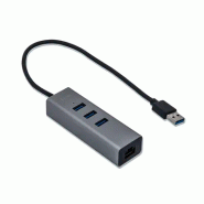 USB 3.0 Metal HUB 3 Port + Gigabit Ethernet Adapter_1