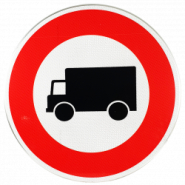Panneau d'interdiction B8 - Accès interdit aux véhicules de transport de marchandises - WP Signalisation_1