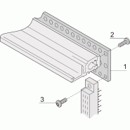 SCHROFF EuropacPRO Rail perforé pour connecteur, selon EN 60603-2 et DIN 41612, 84 HP_1