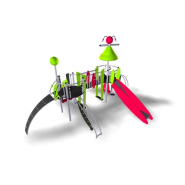 Structure multi-activités métallique Etnik Melilla - LD1EK0150 - Ludoparc - 2 tours - pour enfants de 2 à 8 ans_1