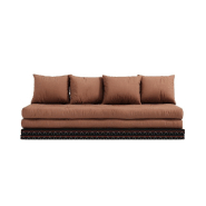 Banquette futon tatami Chico - Brun argile - Couchage 140 x 200 cm ou 2 x 70 x 200 cm - Karup_1
