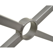 Barrière Province inox brossé - Croix de Saint-André - Ref : 206056.Gpro - 1072 ou 1572 mm_1