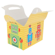 Boîte menu enfant carton Robot 17x16x10cm - par 300_1