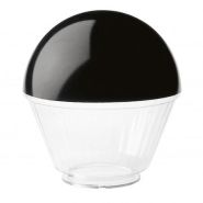 Boule en résine - coloris noir et blanc - Ø300 mm - résistant UV - IP43 - adapté contre la pollution lumineuse_1