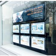 Porte affiche lumineux LED - Recto/Verso - Fabrication Française_1