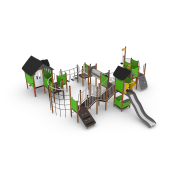 Structure multi-jeux - Unimini Zyansa Hags - Pour enfants de 3 à 5 ans - Dimensions 9250x7450x2760 mm_1