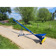 Vis à grain élévatrice sur chariot - Sauterelle NC - Longueur 4.0m - Diamètre 140mm - Modèle SM - Référence V0516 - Occasion_1