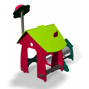 Cabane de jeu - Chez Mère Grand LD1BX1110 - Inox et PEHD - Pour 1 à 6 ans_1