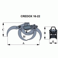 Credox 22 ST - Pince à grume universelle en acier suédois haute qualité - Bakker Hydraulic Products BV_1