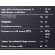 Sw 453 Argus 3 - Tronçonneuse à double tête Mecal - Lames 500mm - Coupe utile jusqu'à 6000mm_1