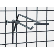 Broche simple fil + T L30cm - gris martelé - par 20 - pour présentoir grille_1