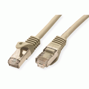Câble VALUE Cat.7 S/FTP, avec connecteurs RJ45 (500MHz / Classe EA), gris, 5 m_1