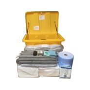 Équipement d'intervention anti-pollution - Kit absorbant KH600COF-J - 600L, coffre PEHD étanche et accessoires_1