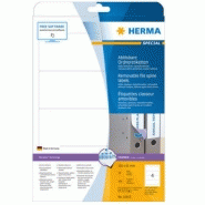 Étiquette classeur amovible A4 - 192 x 61 mm - Référence 10165 - Opaque, repositionnable et écologique_1