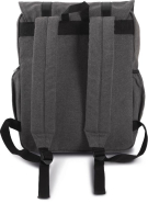 Sac à dos en toile de coton à rabat - Réf: KI0143 - Kimood - Pour tablettes et ordinateurs jusqu'à 13''_1