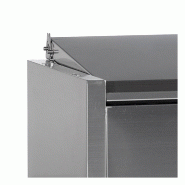 Vitrine à ingrédients réfrigérée avec capot - 10 x GN1/4 | Tefcold - GVC33-200 S/S_1