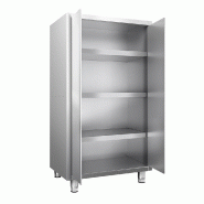 Armoire haute inox P 700 x 1800- 2 portes battantes -_1