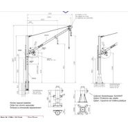 Potence de levage - Haacon France - version zinguée ou inox - charge 250 kg - flèche réglable 1400-2000 mm_1