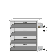 Armoire de sécurité S-CLASSIC-90 modèle S90.129.120 - Réf 30121-001-30166 - Type 90 pour substances dangereuses inflammables_1