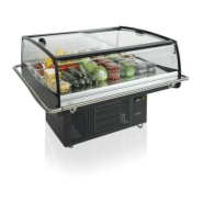 Bac réfrigéré de présentation avec 2 portes vitrés coulissantes_1