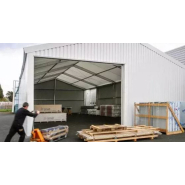 Bâtiment de stockage flexible et démontable -Portée libre de 10 m, 15 m ou 20 m et hauteur latérale de 4m - Easycover_1