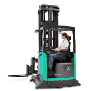 Chariot tri-directionnel Mitsubishi THD13-15N3 - pour allées étroites et stockage haute densité_1