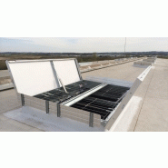 Lanterneau ponctuel ecofeu dv 110 / sur costière en acier galvanisé / avec protection solaire_1