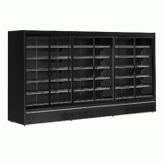Vitrine réfrigérée combinable 6 portes - étagères profondes - 3285L - Noir | Tefcold - MDCB3750HB_1