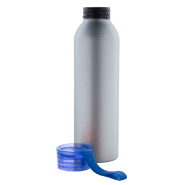 Gourde de sport en aluminium - 650 ml - Couvercle coloré et dragonne en silicone_1
