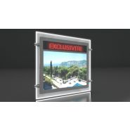 Le Dynamique - Porte-affiche LED Immocom - Format A3 avec journal lumineux_1