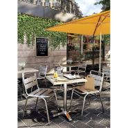 Chaise d'extérieur empilable Bruxelles en aluminium_1