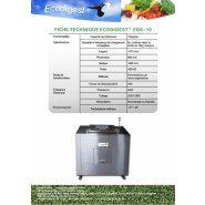 Eco-digesteur conçu pour le traitement des déchets organiques de restauration collective et snacks - ed 010 kg_1