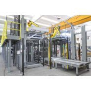 Palettiseur robotisé HURRICANE RAP FC - palette mobile, alimentation en hauteur - CLEVERTECH FRANCE_1