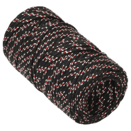 Vidaxl corde de bateau noir 2 mm 50 m polypropylène 152318_1