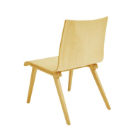 Chaise coque CLYDE neuf - chauffeuse de bureau en hêtre massif - vendue par 2_1