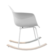 Fauteuil à bascule blanc_1