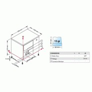 Machine à glaçons pleins 22kg/24h réserve 4kg encastrable condenseur air Brema_1