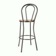 Tabouret haut Clarisse gris métal | Bolero - DC179_1