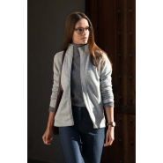 Veste en polaire tricotée à fermeture éclair complète - Light Grey Melange - Montana Women - Nimbus_1