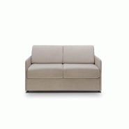 Canapé-lit express Colosse - couchage 140 cm - matelas 22 cm mémoire de forme - velours gris silver_1